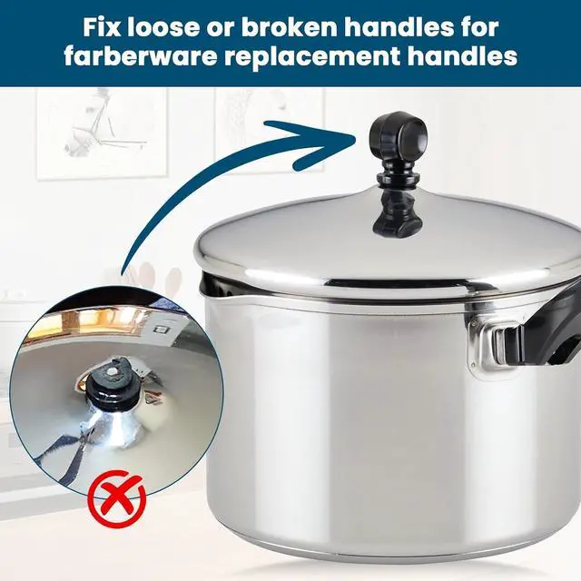 Alt view image 7 of 7 - P08-035 Fry Pan Lid Knob for Farberware Pot and Pan Lid | P08-035 Pot Lid Handle Compatible with Farberware Frying Pan, Skillet, Saucepan, Cooking Pot, Saute Lids.