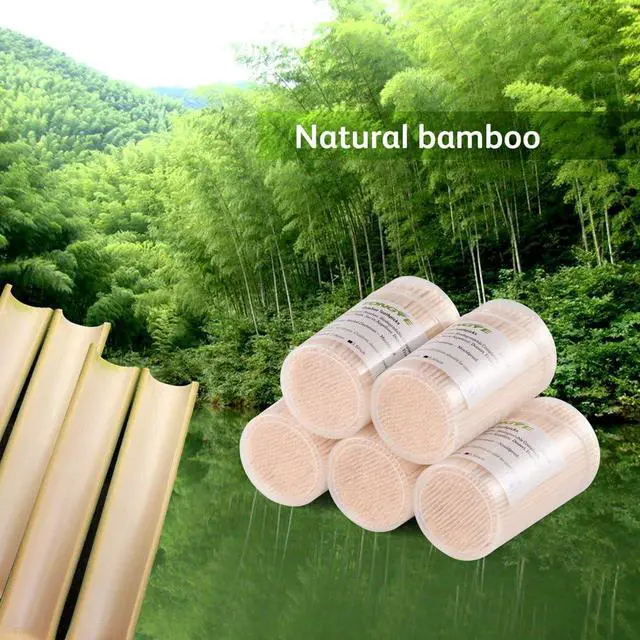 Alt view image 4 of 5 - 340 PCS Bamboo Toothpicks 3.5 inch, Ornate Kokeshi Style Tooth Picks, Round Long Toothpick wood, Large Wooden Toothpicks, Small Skewers for Appetizer, Cocktail Olives, Cupcake Toppers, Cake Testing.