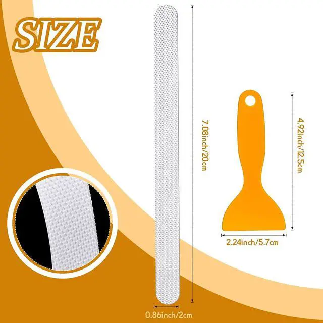 Alt view image 2 of 7 - Patelai 72 Pieces Anti Slip Shower Stickers Set, Non-Slip Safety Bathtub Strips, Peva Non-Slip Shower Strips Treads, Transparent Tubs Mat for Bathroom, Kitchen, Ladders, Stairs Steps, Pools, Bathtub