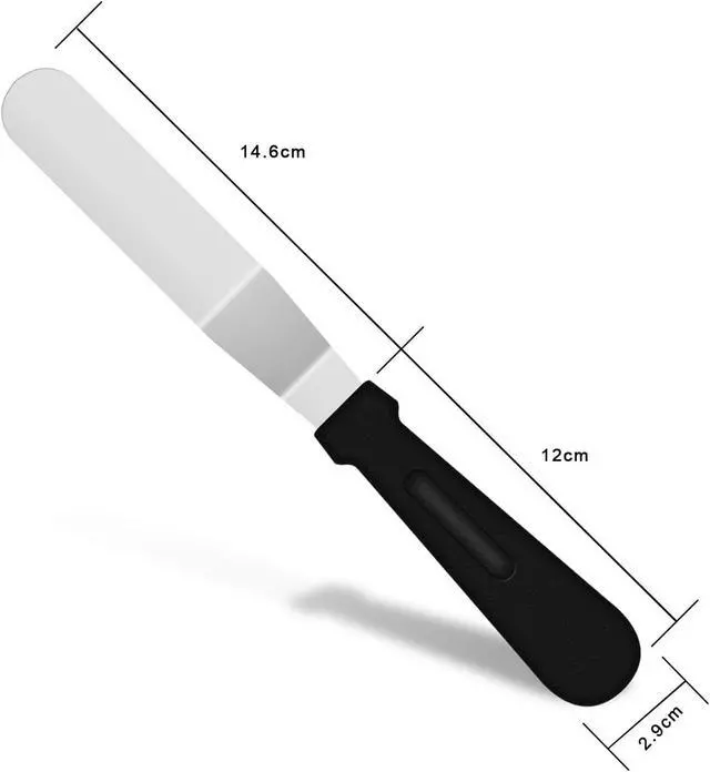 Alt view image 2 of 7 - Icing Spatula, Offset Spatula, Stainless Steel with PP Plastic Handle Cake Decorating Frosting Spatula