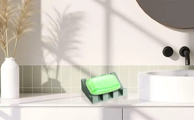 Alt view image 6 of 6 - Soap Dish, Bar Soap Holder for Shower for Bathroom, Kitchen, Bathtub, Easy to Clean, Keep Soap Dry, Extend Soap Life