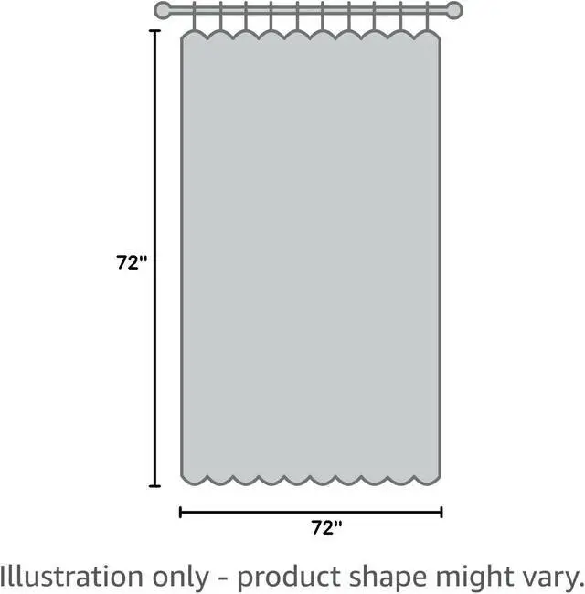 Alt view image 7 of 7 - TIKABC Black Shower Curtain Liner, 4G PEVA Shower Liner, Plastic Waterproof Shower Curtains, 72x72 inch with Grommet Holes 3 Magnetic Weights(Black)
