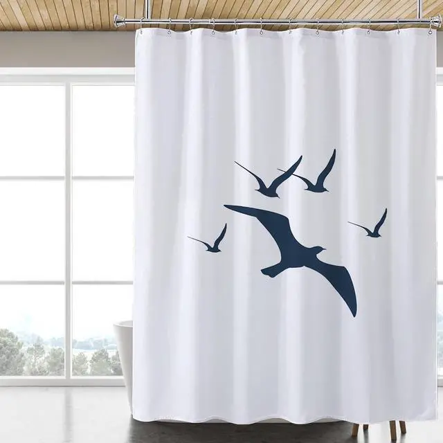 Main image of LLSCL Fabric Shower Curtain Liner with Magnets, Waterproof Hotel Quality, 72 x 72 Machine Washable