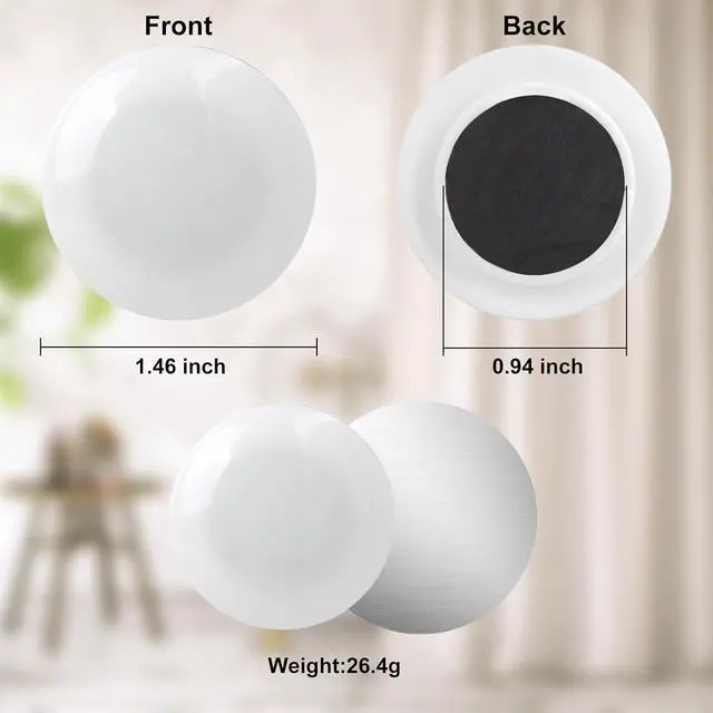Alt view image 5 of 7 - 12 PCS Shower Curtain Weights Magnetic Curtain Magnets | Heavy Duty Shower Curtain Weights Help Keep Curtain Liners in Place, Also Suitable for Drapery, Flags and Tablecloths