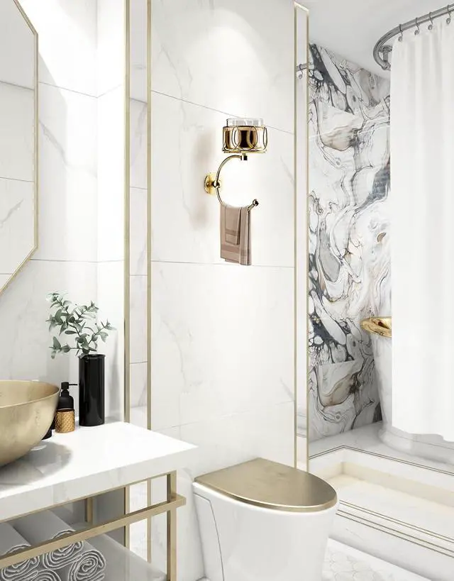 Alt view image 3 of 7 - Hand Towel Holder for Bathroom Wall, Towel Hook with Candle Holder for Bathroom Decor, Wall Mounted Towel Hook with Cut Candle Holder, Vintage Towel Ring Towel Racks for Bathroom Decor and Accessories