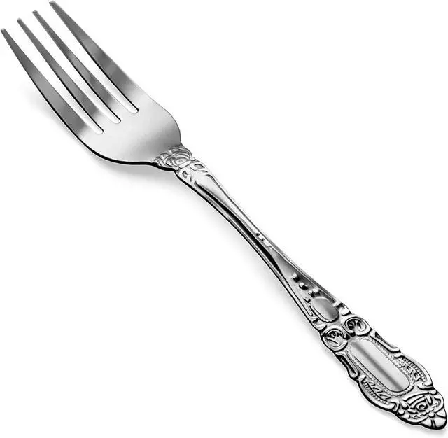 Main image of DecorRack 12pcs Dinner Forks, Stainless Steel, 7.5 inches, Flatware, Dishwasher Safe