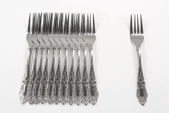 Alt view image 4 of 7 - DecorRack 12pcs Dinner Forks, Stainless Steel, 7.5 inches, Flatware, Dishwasher Safe