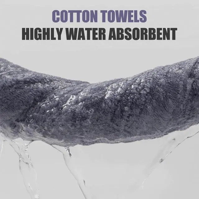Alt view image 4 of 5 - 4 Pack Hand Towels, Microfiber Coral | Highly Absorbent Towels for Bathroom, Gym, Shower, Hotel, and Spa, Quick Drying, 16 x 28 inches (Gray)
