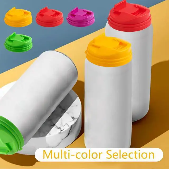 Alt view image 6 of 7 - Soda Can Lid Covers, Reusable 2.4in Lids, 4-Pack | Round plastic covers fit standard soda, beer, juice and beverage cans for storage and drink protection.