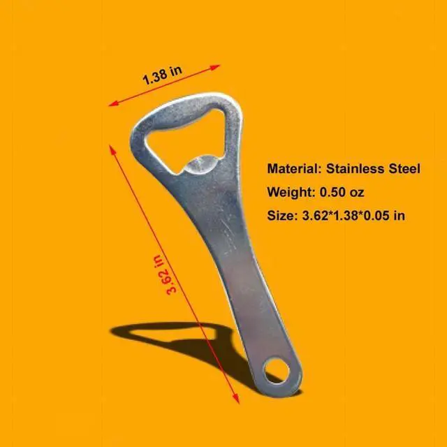 Alt view image 2 of 4 - Bottle Opener Bulk,20 Pieces 3.6'' Beer Bottle Opener Keychain Wholesale | 20 openers mean one for every pocket and drawer