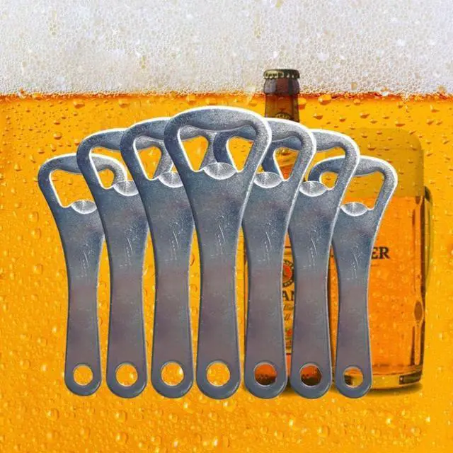 Alt view image 4 of 4 - Bottle Opener Bulk,20 Pieces 3.6'' Beer Bottle Opener Keychain Wholesale | 20 openers mean one for every pocket and drawer