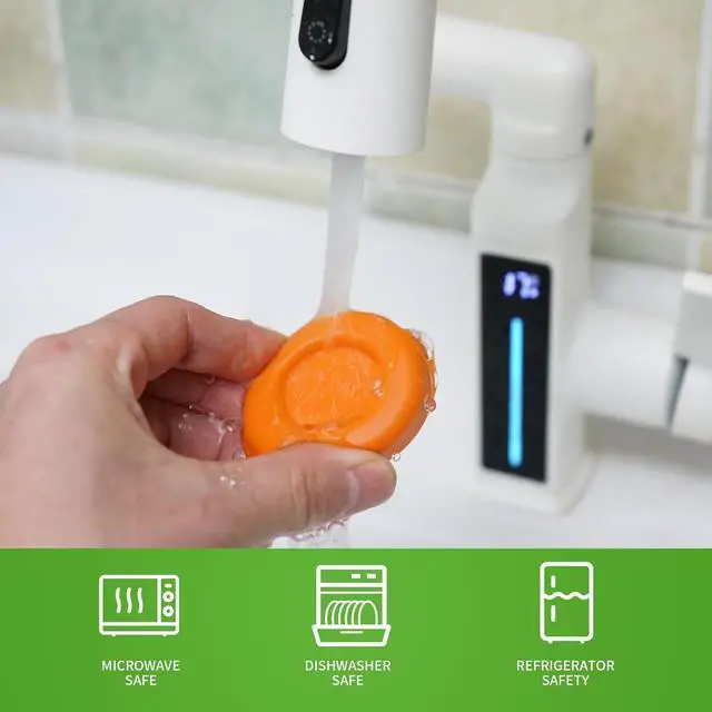 Alt view image 6 of 7 - Silicone Milk Bottle Caps,48mm Diameter Glass Jug Replacement Lids Fit Stanpac & Libbey & Stock Your Home & The Dairy Shoppe,Reusable and Airtight Bottle Caps(6 Pack) (Three colours)