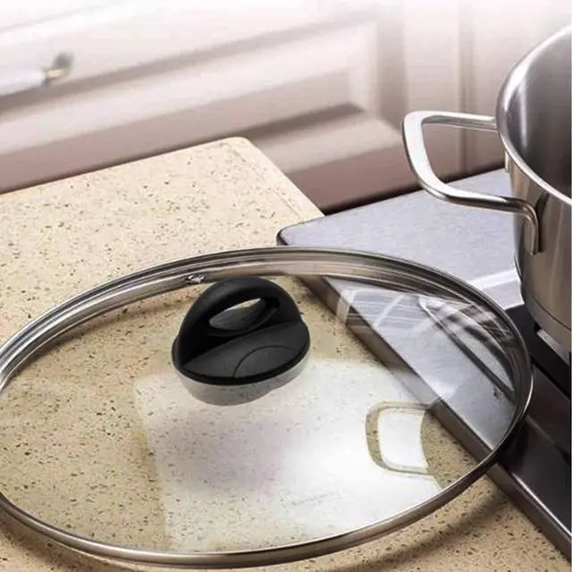 Alt view image 7 of 7 - Universal Pot Lid Replacement Knob Replacement Lid for Crockpot rival Pan Lid Hoding Handles Replacement Compatible with Kitchen Cookware Casserole Glass Saucepan (1 Pack)