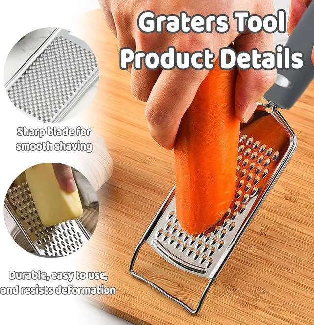 Alt view image 3 of 7 - Lemon Zester Tool,Cheese Grater for Kitchen,Handheld Cheese Grater