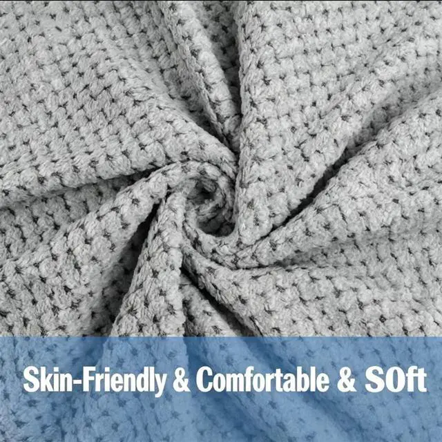 Alt view image 4 of 6 - 4 Pack Quick to Dry Hand Towels Microfiber 14 x 30 Inches | Highly Absorbent Towels Perfect for Bathroom & Kitchen Shower, Spa, Hand Towel (Gray)