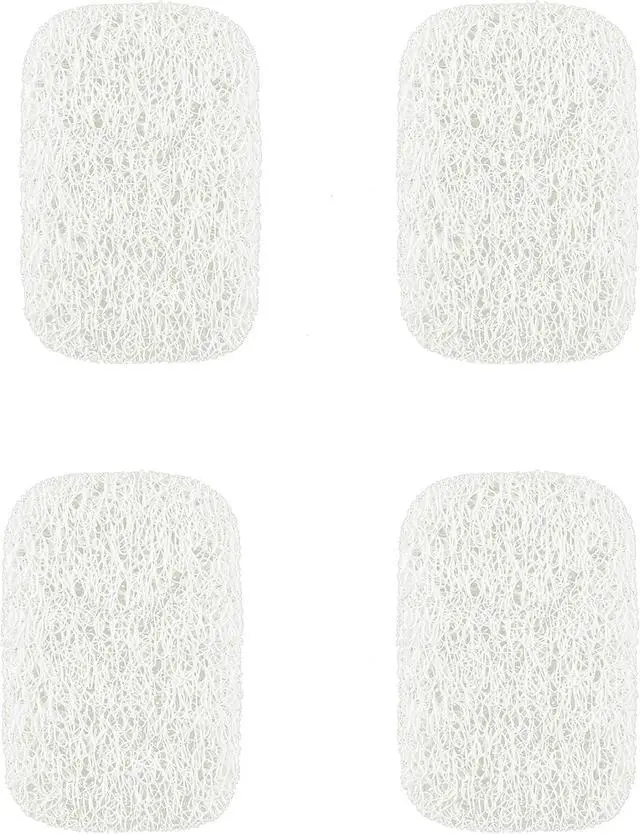 Alt view image 6 of 6 - Snowkingdom 4 Pack White Soap Saver Holder for Bar Soap Shower Bathroom Dish Self Draining Lift Pad Porous Construction air circulate 2.9" x 4.5" PVC Non-BPA Non-Slip Durable