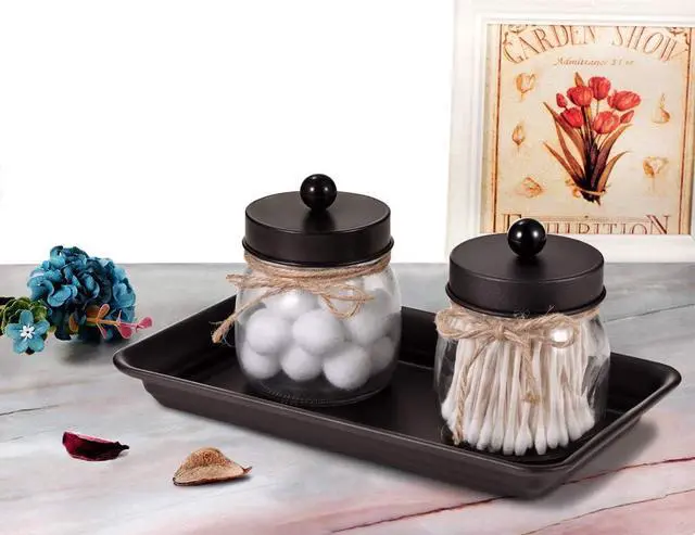 Alt view image 5 of 7 - SheeChung Metal Vanity Tray, Bathroom Counter Storage Tray, Bronze 2 Pack | Sturdy Decorative Tray Holder, Farmhouse Vintage Decor Accessories for Perfume Cosmetics Jewelry, Makeup, Guest Hand Towel