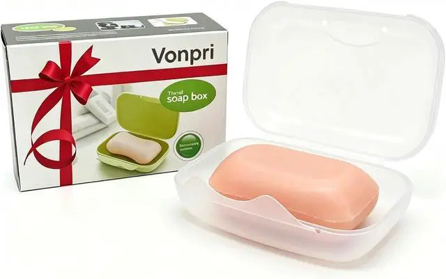 Alt view image 7 of 7 - Travel Soap Case Soap Dish Bar Holder Container Box for Shower Bathroom Outdoor Trip Gym Camping School Vonpri (Without Bag Clear)