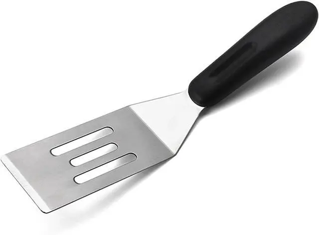 Main image of Small Metal Spatula, Stainless Steel Mini Turner for Baking(1) | Brownie, cookie, lasagna, pancakes & cake. Cutter & serve turner. Flipping & cooking. Durable professional grade.
