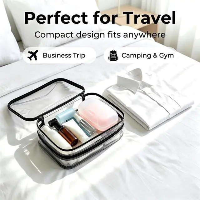 Alt view image 6 of 7 - Travel Soap Case Soap Dish Bar Holder Container Box for Shower Bathroom Outdoor Trip Gym Camping School Vonpri (Without Bag Clear)