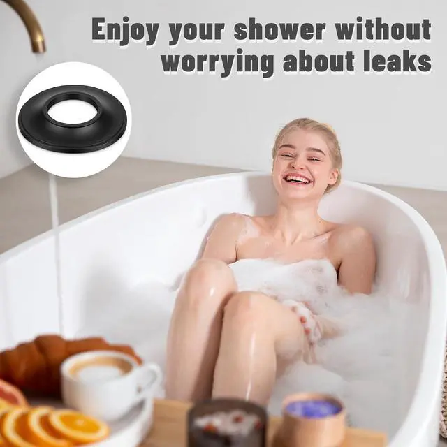 Alt view image 4 of 7 - 5 Pcs Tub Stopper Gasket for Bathtub Pop Up Drain Assemblies Replaces Stopper Bathtub Drain Gasket for Tip Toe Style Bathtubs Stoppers Bathtubs Plug Gaskets(2-1/16 in. x 1 in. x 1/4 in)