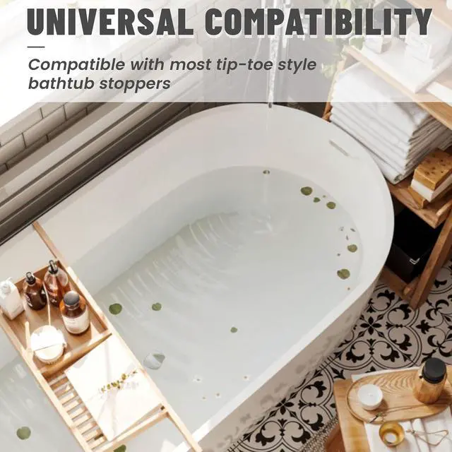Alt view image 7 of 7 - 5 Pcs Tub Stopper Gasket for Bathtub Pop Up Drain Assemblies Replaces Stopper Bathtub Drain Gasket for Tip Toe Style Bathtubs Stoppers Bathtubs Plug Gaskets(2-1/16 in. x 1 in. x 1/4 in)