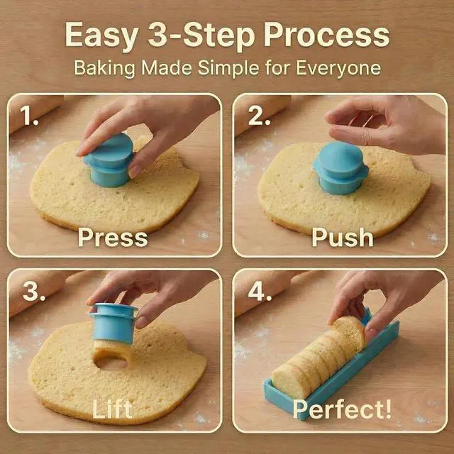 Alt view image 7 of 7 - 5 PCS Cake Pop Mold Set with 7.8-inch Tray, 5 Shape Cakepop Cutter | Heart, Square, Cloud, Oval and Round, 5 Shapes Plastic Baking Molds for Home Baking, Birthday Parties, Wedding Desserts