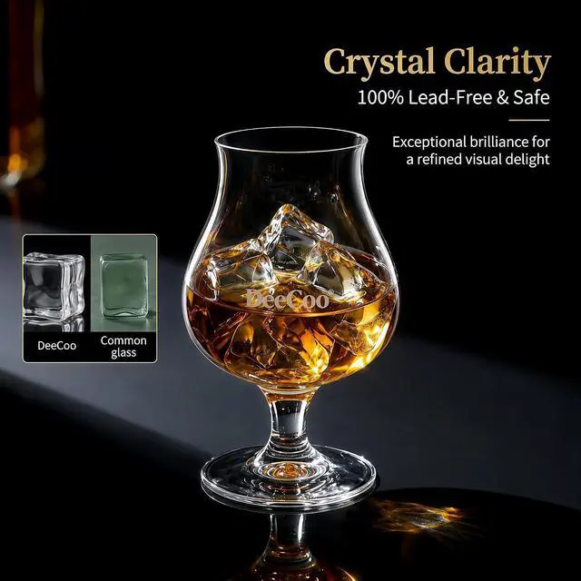 Alt view image 3 of 7 - DeeCoo® 2 Pack Crystal Whiskey, Bourbon, Scotch Glasses, Wine Tasting Glasses 7 oz, Shot Glasses Set Old Fashioned Brandy Snifter Glass for Liquor Tequila Gin Cognac Vodka Cocktai, Gift for Men Father
