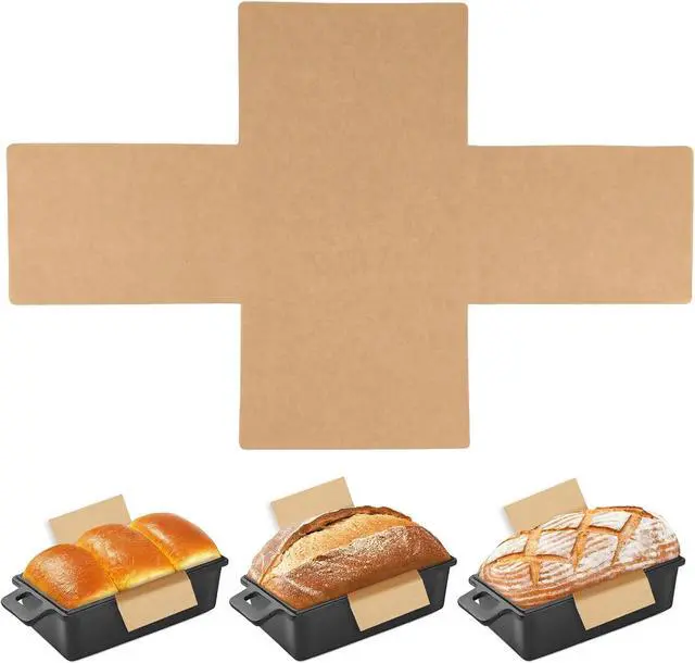 Main image of 100 Pcs 8x4 in Loaf Pan Liners for Baking Bread Pan Parchment Paper | Disposable Non-Stick Bread Pan Liners, Pre Cut Unbleached Parchment Paper, Loaf Liners for Baking Toast Bread