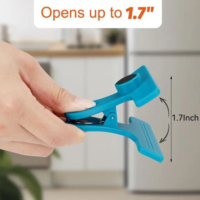 Alt view image 5 of 6 - TACGEA Chip Clips, Magnetic Bag Clips with Air Tight Seal for Food Storage, 8 Pieces, Multicolor