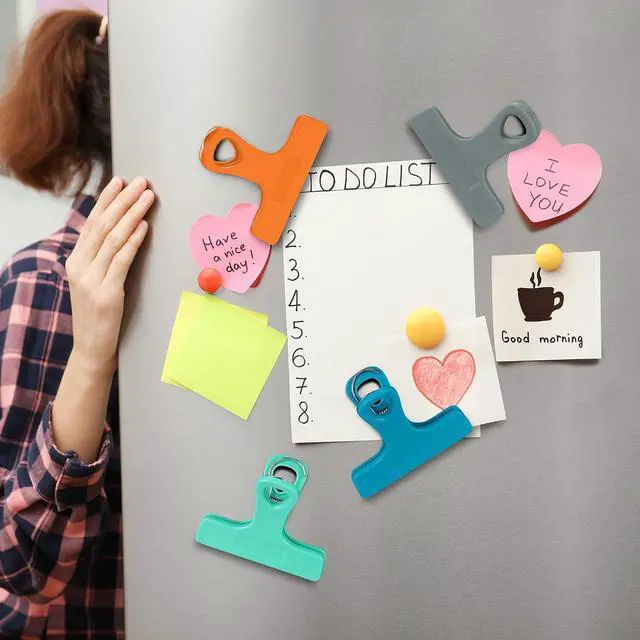 Alt view image 2 of 6 - TACGEA Chip Clips, Magnetic Bag Clips with Air Tight Seal for Food Storage, 8 Pieces, Multicolor