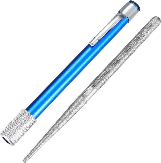 Main image of Serrated Knife Sharpener, Pocket Knife Sharpener with Retractable Diamond Sharpening Rod, Knife Sharpening Steel Rod Tool for Kitchen Outdoor Repairs Polishes Restores Serrated Stick Tools