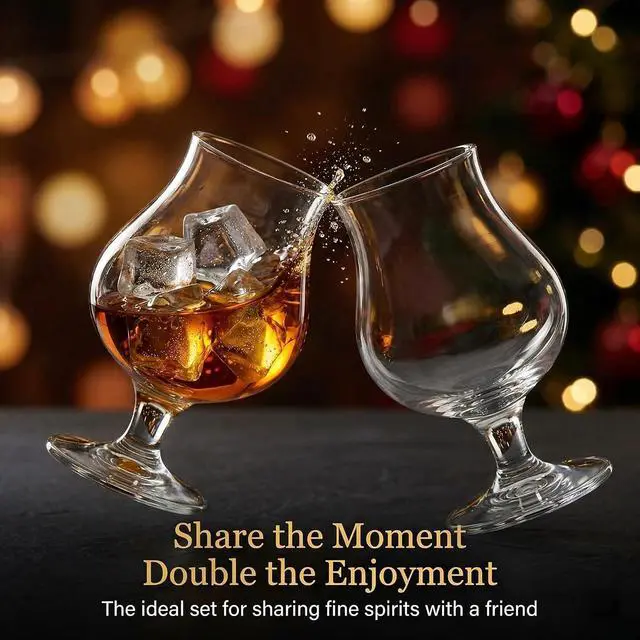 Alt view image 7 of 7 - DeeCoo® 2 Pack Crystal Whiskey, Bourbon, Scotch Glasses, Wine Tasting Glasses 7 oz, Shot Glasses Set Old Fashioned Brandy Snifter Glass for Liquor Tequila Gin Cognac Vodka Cocktai, Gift for Men Father