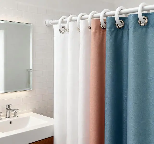 Alt view image 5 of 6 - 24 PCS White Plastic Shower Curtain Rings,Shower Curtain Hooks | Sturdy, Easy to install,Versatile