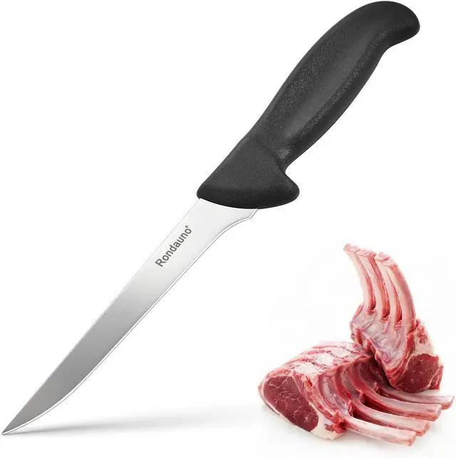 Main image of Rondauno Boning Knife, Deboning Knife 6 in Razor Sharp Blade Cutting Meat | High Carbon Stainless Steel Blade, Ergonomic Non-Slip Handle