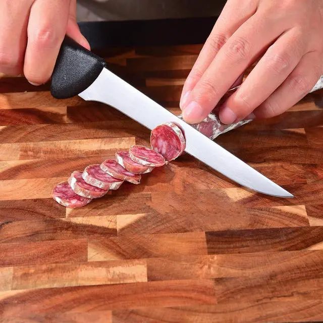 Alt view image 6 of 7 - Rondauno Boning Knife, Deboning Knife 6 in Razor Sharp Blade Cutting Meat | High Carbon Stainless Steel Blade, Ergonomic Non-Slip Handle