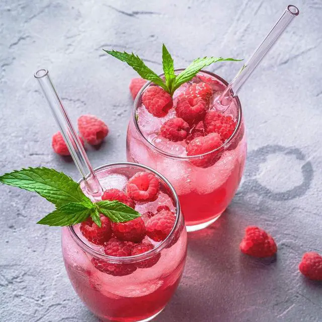 Alt view image 6 of 7 - 10-Piece Reusable Glass Drinking Straws - 10" x 10 mm - Smoothie Straws for Milkshakes, Frozen Drinks, Smoothies, Bubble Tea - Environmentally Friendly