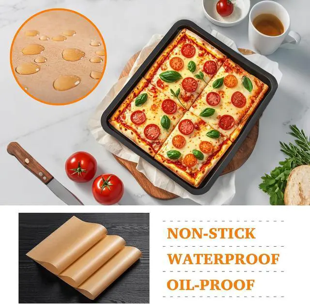 Alt view image 4 of 7 - Air Fryer Liners Disposable Parchment Compatible with Nuwave Bravo xl Air Fryer Toaster Smart Oven, Baking Sheet Liners AirFryer Accessories for Nuwave 12-in-1 30qt Oven, 120 Sheets, 9x13 inches