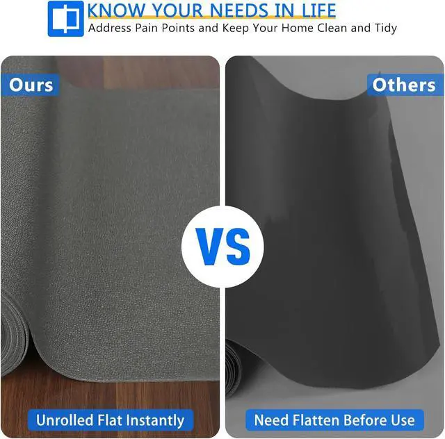 Alt view image 4 of 7 - WochiTV Shelf Liner for Cabinets, Drawer Non Adhesive Non Slip Foam Mat for Kitchen, Pantry, Bathroom, Cupboard, Garage, Closet, Shelves, Drawer, Tool Box, Gray 11.8 x 59 inches