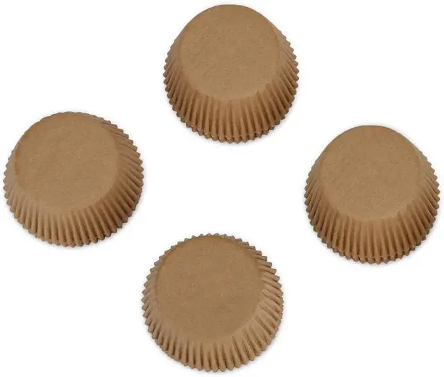 Alt view image 3 of 7 - Gifbera Unbleached Parchment Paper Cupcake Liners 400 Counts - Standard Food Grade Muffin Baking Cups, Greaseproof Non-Stick Cupcake Wrappers for Party, Wedding, Birthday (Natural)