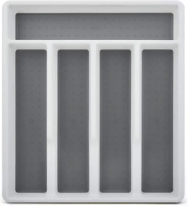Main image of HaWare Silverware Tray, Multi-Purpose Organizer with Soft Grip Lining