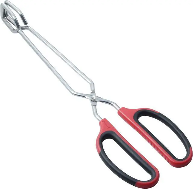 Main image of HINMAY Stainless Steel Scissor Tongs with Comfort-Grip Handle 12-Inch