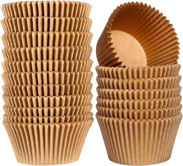 Alt view image 7 of 7 - Gifbera Unbleached Jumbo Muffin Cupcake Liners 200 Counts - Parchment Paper Large Baking Cups, Food Grade Cupcake Wrappers for Wedding Birthday, Non-stick, Odorless, Natural