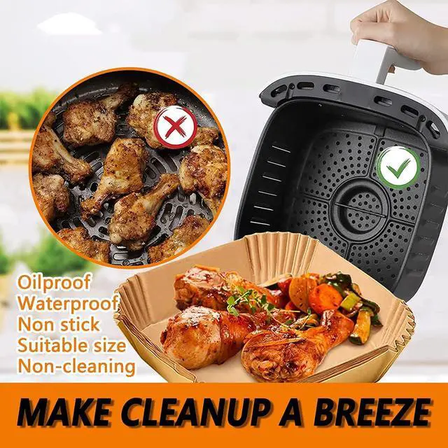 Alt view image 3 of 7 - Air Fryer Liners for CHEFMAN 2 Qt Air Fryer, Mini Airfryer Liners Small Air Fryer Paper Liners, Compatible with Cosori 2.1Qt, Dash 2.6Qt, Instant Vortex 2Qt amd other 2-3Qt Mini Air Fryers