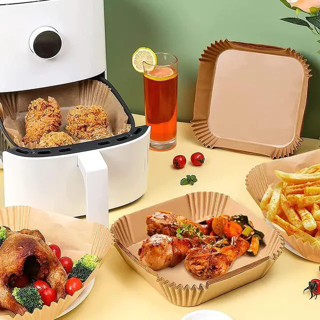 Alt view image 7 of 7 - Air Fryer Liners for CHEFMAN 2 Qt Air Fryer, Mini Airfryer Liners Small Air Fryer Paper Liners, Compatible with Cosori 2.1Qt, Dash 2.6Qt, Instant Vortex 2Qt amd other 2-3Qt Mini Air Fryers