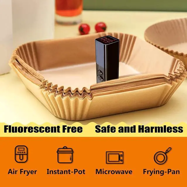 Alt view image 6 of 7 - Air Fryer Liners for CHEFMAN 2 Qt Air Fryer, Mini Airfryer Liners Small Air Fryer Paper Liners, Compatible with Cosori 2.1Qt, Dash 2.6Qt, Instant Vortex 2Qt amd other 2-3Qt Mini Air Fryers