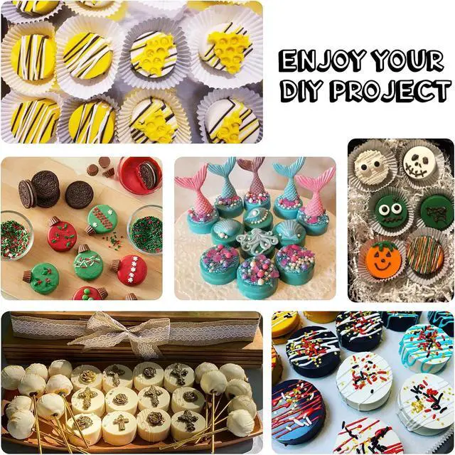 Alt view image 6 of 6 - Actvty Round Chocolate Covered Cookie Molds, 3 Pcs Cylinder Chocolate Candy Silicone Molds, Perfect for Covered Cookies, Making Candy, Cakes, Jelly, Muffin, Soap