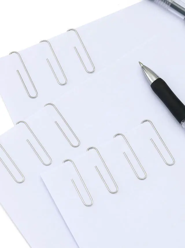 Alt view image 7 of 7 - Paper Clips, 600 Pcs Paperclips Premium Medium Paper Clip, 1-2/7" Silver School Office Supplies Heavy Duty, Ideal for Bookmark(Silver)