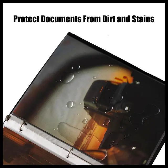 Alt view image 4 of 6 - 50 Pack Clear Sheet Protectors for 3 Ring Binder, Polypropylene Acid-Free Material, 8.5 x 11 Inch Letter Size, Protector of Your Documents