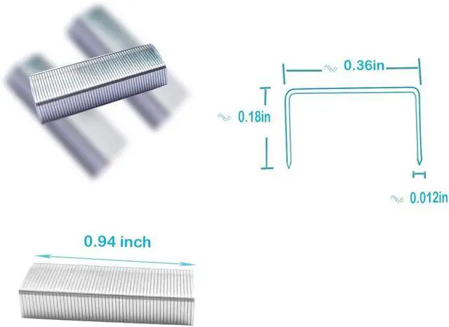 Alt view image 3 of 6 - 5000Pcs No.10 Staples, #10 Mini Staples, No.10 Tiny Staple,Silver | Not Suitable for Standard 1/4"(24/6 or 26/6) Staplers, Fits Mini Staplers, Such as Swingline Tot 50, Max HD-10D,Bostitch Mini